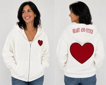 Load image into Gallery viewer, Heart and Stitch Zip Hoodie