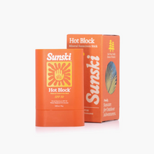 Load image into Gallery viewer, Two Sunski Hot Block mineral sunscreen sticks on a white background