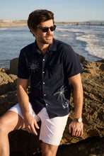 Load image into Gallery viewer, Surfsidesupply Mariner Terry Camp Collar Shirt - Navy Blazer
