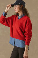 Load image into Gallery viewer, 27 Miles Crystal V-Neck Sweater