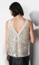 Load image into Gallery viewer, Greylin Ivy V Neck Velvet Sequin Top