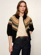 Sanctuary Fairisle Zip Up Sweater