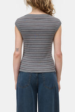 Load image into Gallery viewer, CLOSED Striped Cap-Sleeve Top
