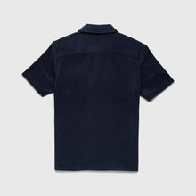 Load image into Gallery viewer, Surfsidesupply Mariner Terry Camp Collar Shirt - Navy Blazer

