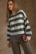 Load image into Gallery viewer, 27 Miles Elidia Fuzzy Striped Sweater

