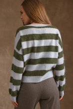 Load image into Gallery viewer, 27 Miles Elidia Fuzzy Striped Sweater
