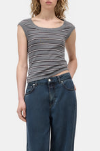 Load image into Gallery viewer, CLOSED Striped Cap-Sleeve Top
