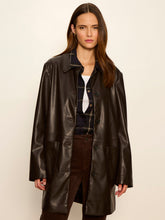 Load image into Gallery viewer, Sanctuary Avid Vegan Leather City COat
