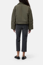 Load image into Gallery viewer, Closed Cropped Bomber Jacket
