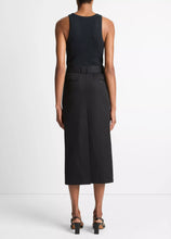 Load image into Gallery viewer, Vince Trech Pencil Skirt Faux Leather Trim
