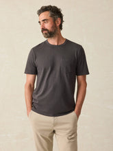 Load image into Gallery viewer, Faherty Sunwashed Pocket Tee - Washed Black
