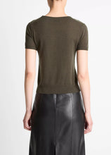 Load image into Gallery viewer, Vince Argyle Short Sleeve Sweater
