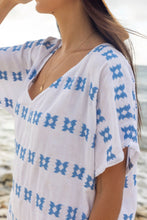 Load image into Gallery viewer, Capucine Women’s Mini Caftan Blue

