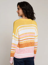 Load image into Gallery viewer, Autumn Cashmere L/S Marled Stripe Crew Neck Sweater

