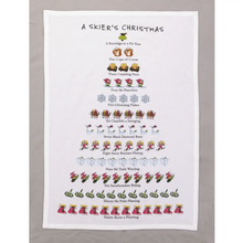 Load image into Gallery viewer, 12 Days of Christmas Cotton Tea Towel
