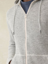 Load image into Gallery viewer, Faherty Whitewater Full Zip Hoodie - Grey Shell Loop
