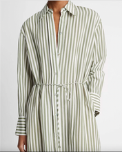 Load image into Gallery viewer, Vince Coast Stripe Short Shirt Dress
