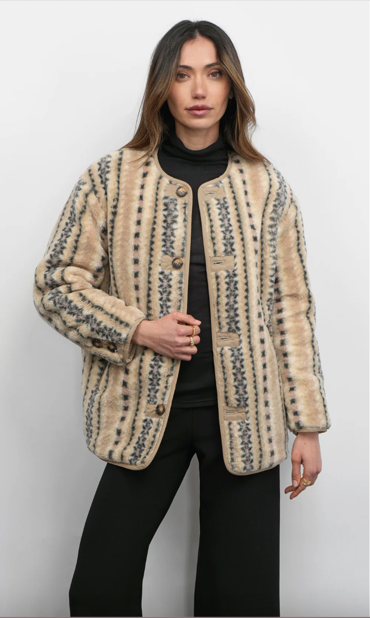 Greylin Tony Reversible Shearling Jacket