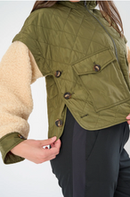 Load image into Gallery viewer, Anorak Sherpa Drop Shoulder Convertible jacket
