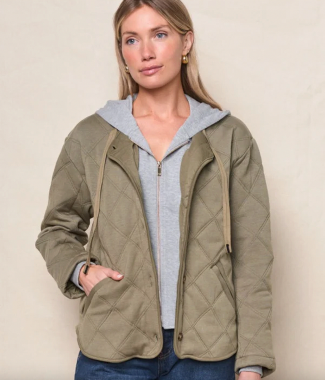 Stateside Quilted Hooded Jacket