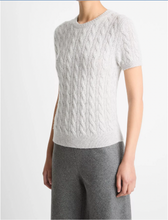 Load image into Gallery viewer, Vince Cable-Knit Wool &amp; Cashmere Tee

