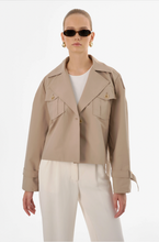 Load image into Gallery viewer, LaMarque Quinn Cropped Trench Jacket
