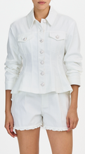 Load image into Gallery viewer, Cinq à Sept White Denim Gina Jacket
