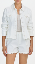 Load image into Gallery viewer, Cinq à Sept White Denim Gina Jacket
