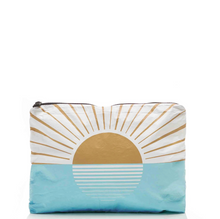 Load image into Gallery viewer, Pouch with sun design on a white background
