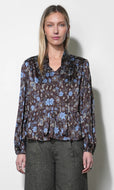 Greylin Veda Flowy Tie Neck Blouse