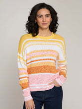 Load image into Gallery viewer, Autumn Cashmere L/S Marled Stripe Crew Neck Sweater
