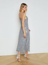 Load image into Gallery viewer, L&#39;AGENCE Achilles Sequinned Slip Dress
