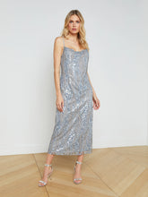 Load image into Gallery viewer, L&#39;AGENCE Achilles Sequinned Slip Dress
