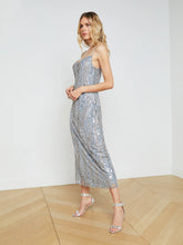 Load image into Gallery viewer, L&#39;AGENCE Achilles Sequinned Slip Dress
