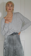 Load image into Gallery viewer, Le Superbe Celestial Knit V-Neck Sweater
