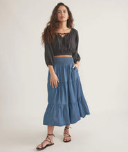 Load image into Gallery viewer, Marine Layer Corrine Chambray Maxi Skirt
