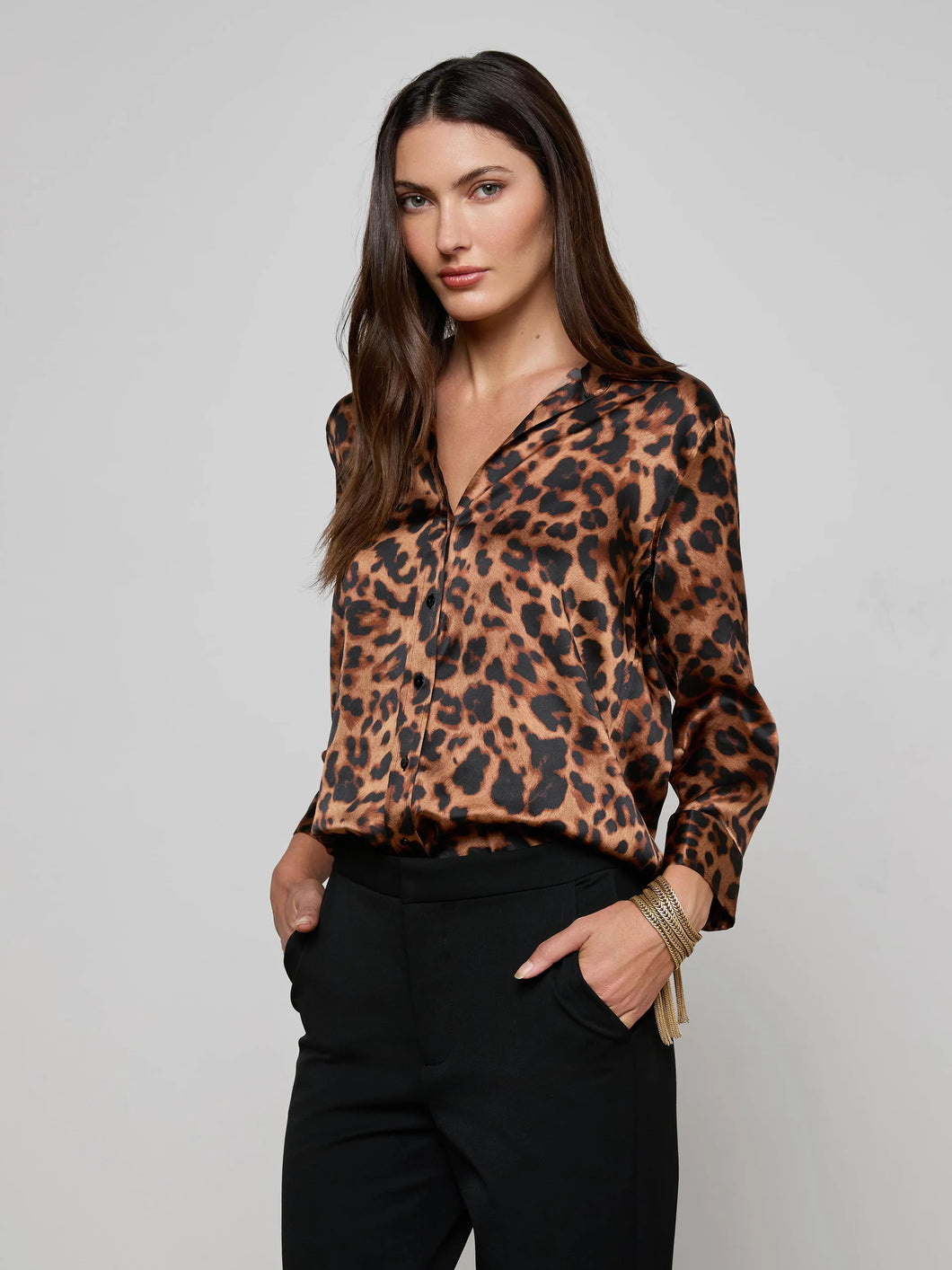 L'Agence Dani 3/4 Sleeve Blouse