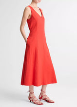 Load image into Gallery viewer, Vince V-Neck Linen Dress
