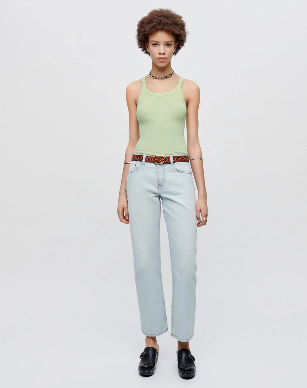 Re/Done Easy Straight Crop Jean