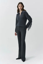 Load image into Gallery viewer, SIMKHAI Natalia Collard Fringe Sweater
