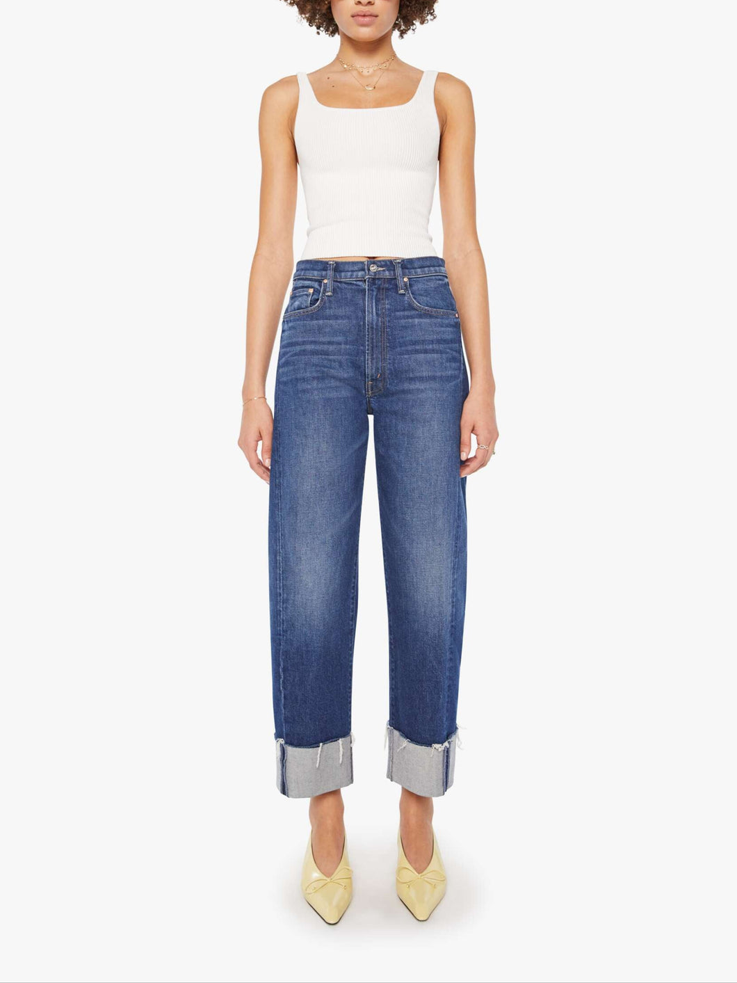 MOTHER The Half-Pipe Ankle Cuff Fray