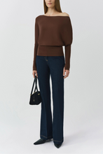 Load image into Gallery viewer, SIMKHAI Lavina Draped Off Shoulder Sweater
