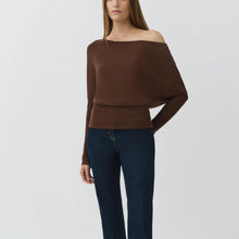 Load image into Gallery viewer, SIMKHAI Lavina Draped Off Shoulder Sweater
