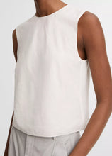 Load image into Gallery viewer, Vince Linen Crew Neck Shell
