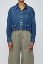 Load image into Gallery viewer, MOUSSY Leipsic Tiered Cropped Shirt
