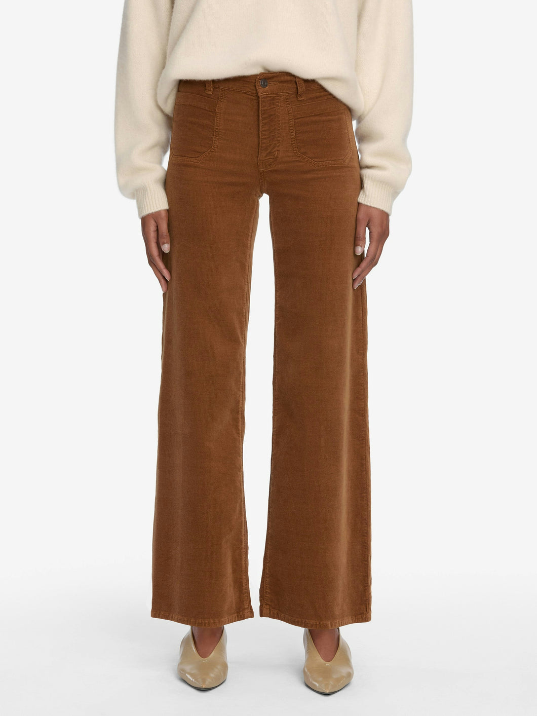 FRAME Le Slim Palazzo Modernist Corduroy