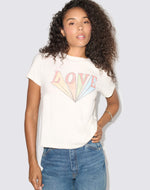 RE/DONE Classic Tee LOVE Rainbow