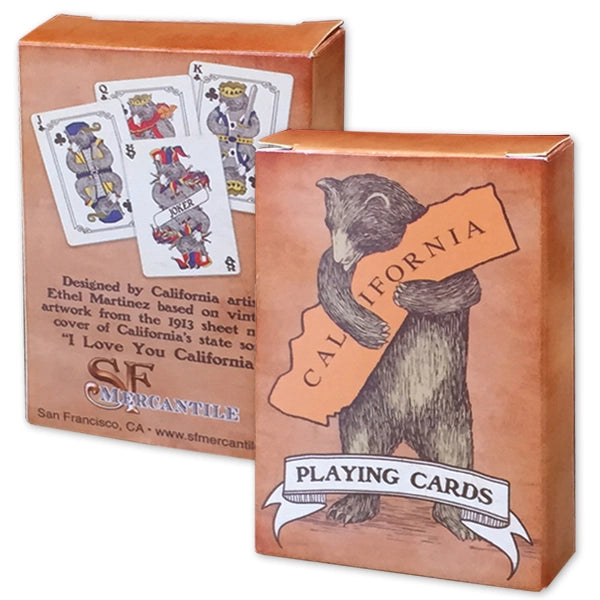 SF Mercantile Ca Bear Hug Playing Cards