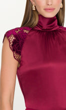 Load image into Gallery viewer, Generation Love Rachel Velvet Lace Halter Blouse

