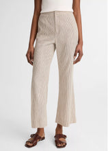 Load image into Gallery viewer, Vince Ticking Stripe Linen-Cotton Low Rise Pant
